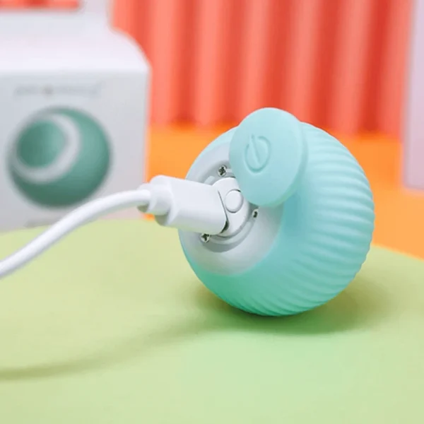 Mundo Bigotes. Bola interactiva para gatos con sensor y recargable USB.