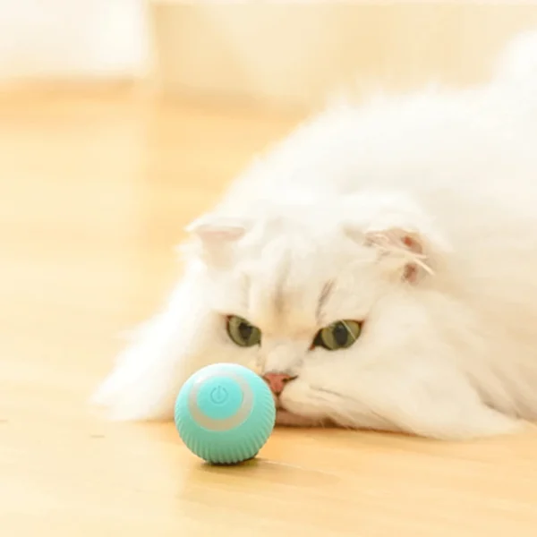 Mundo Bigotes. Bola interactiva para gatos con sensor y recargable USB.